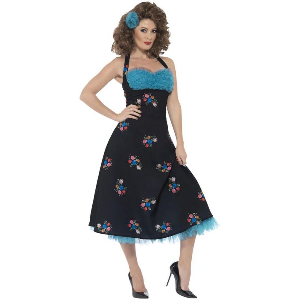 Grease Womens/Ladies Costume / Blue/Black